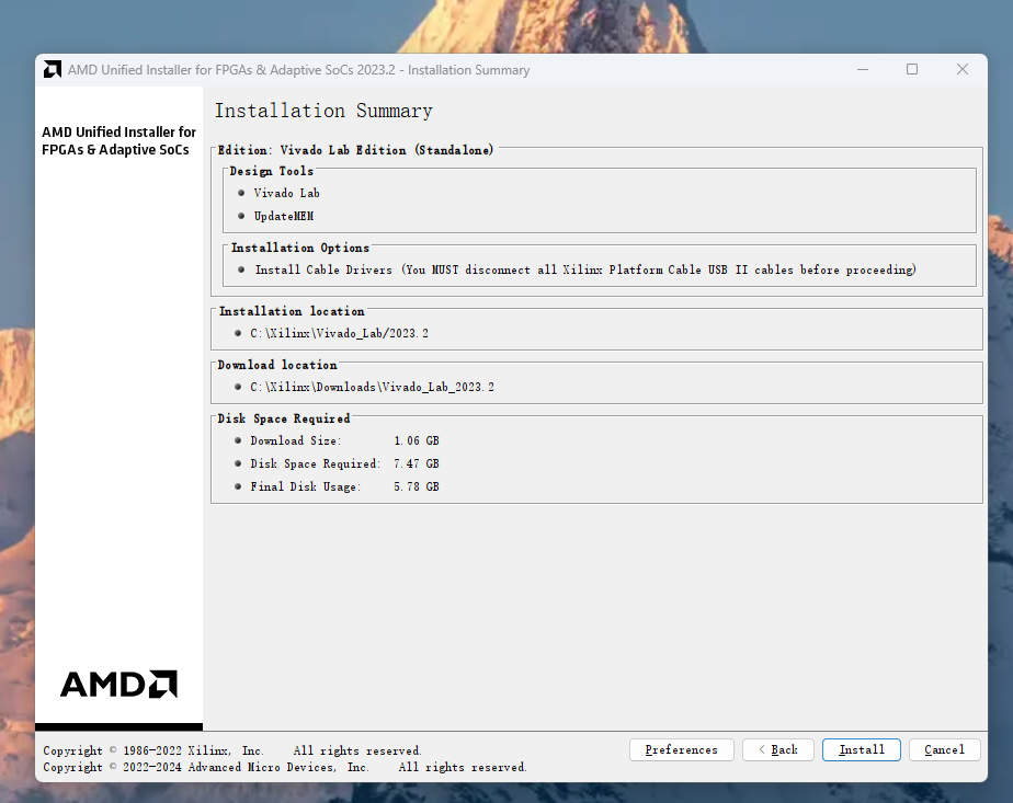 Installation Summary