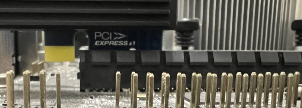 PCIe slot for installation