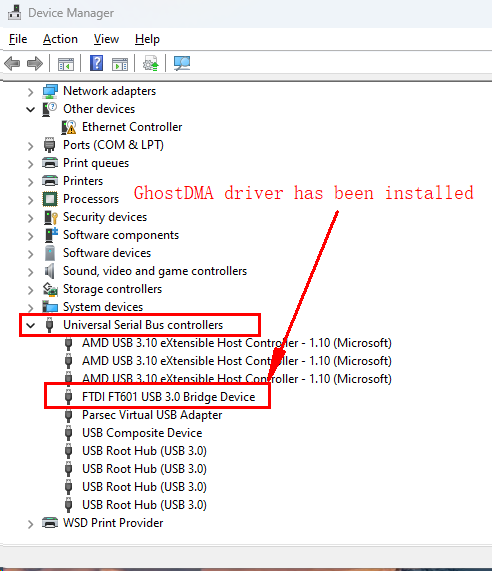 Installed GhostDMA