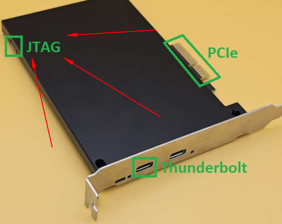 Connecting JTAG with a USB-C cable